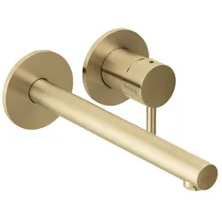 Herzbach Design iX PVD Fertigmontageset 21.139757.1.41 Brass Steel, Unterputz Waschtischarmatur, 240mm