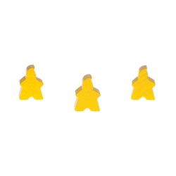 Halmakegel.com Spielfigur Fire - 14x18x10mm - gelb 259178
