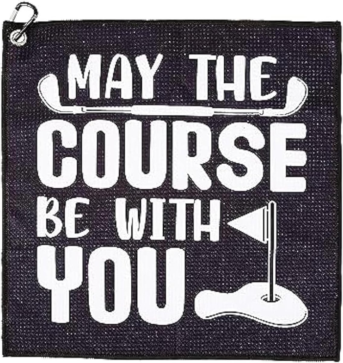 Word Golfhanddoeken met haken voor golfclubtassen, fitness en yoga