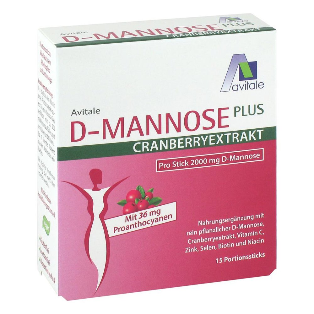 Avitale GmbH D-Mannose Plus Cranberryextrakt 2000mg Pulver Sticks 20789099