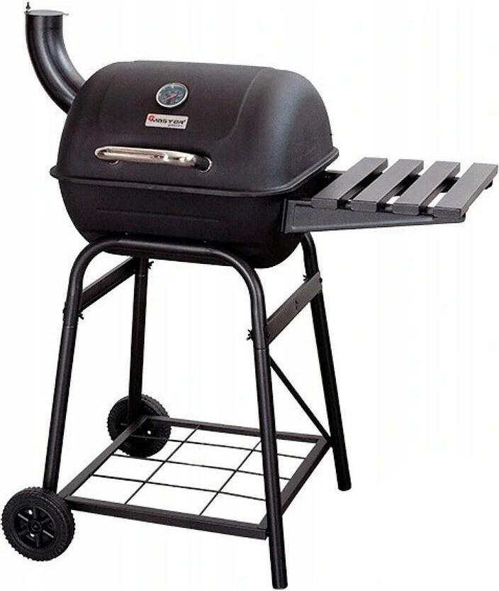 Master Grill Lokomotywa MG508 Charcoal Grill met Kar voor in de Tuin