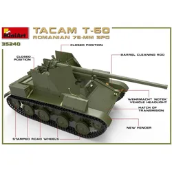 Mini art Romanian 76-mm SPG Tacam T-60 InteriorKi