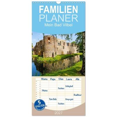 Familienplaner 2027 - Mein Bad Vilbel mit 5 Spalten (Wandkalender, 21 x 45 cm) CALVENDO