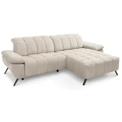 Ecksofa mit Funktion Avellino Stoff Beige