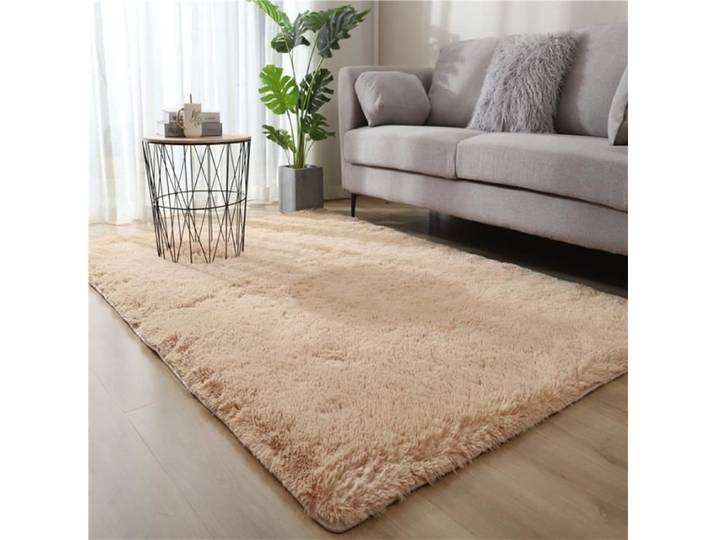 Tapis 160 x 230cm tapis shaggy tapis de salon tapis de chevet tapis de sol tapis de porte tapis de pied (chameau)