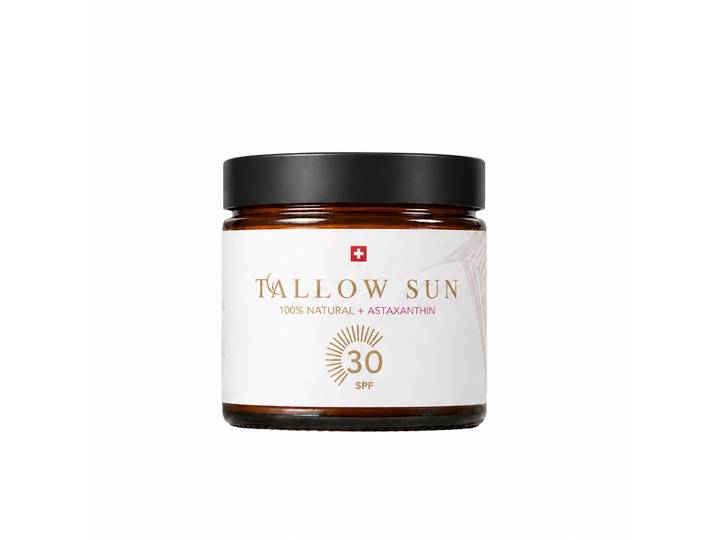 Tallow SUN - Natürlicher Sonnenschutz LSF 30 mit Rindertalg, Astaxanthin & Vitamin E, 60ml