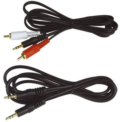 Caliber CLA 150.2 Verloopkabel 1.5m 3.5mm jack naar RCA - Zwart