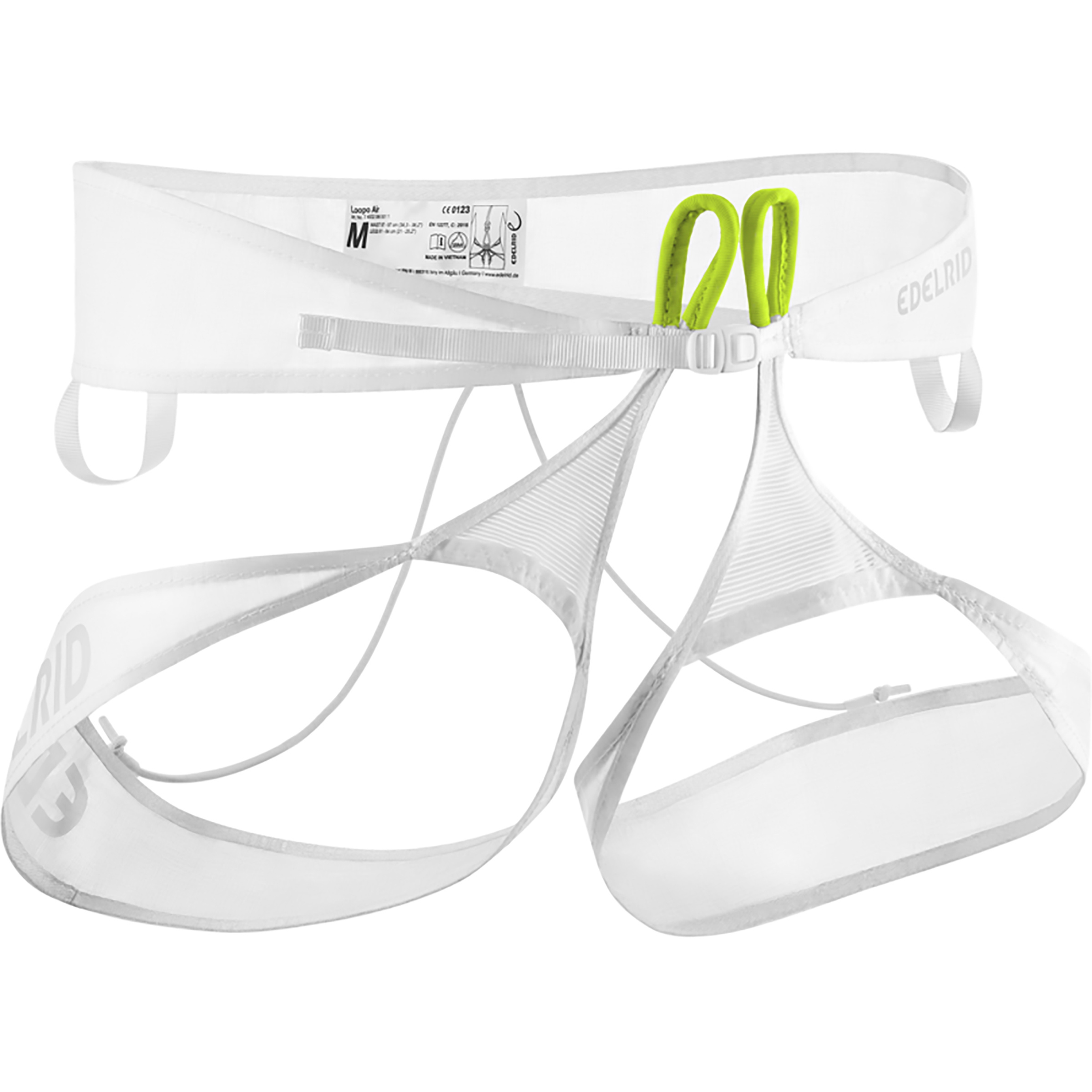 Edelrid Loopo Air Gletschergurt Klettergurt weiss Größe L | 94-104CM Hochtour | Skihochtour