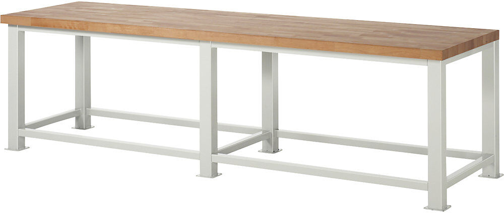Schwerlast-Werkbank, Plattenstärke 50 mm, BxT 3000 x 900 mm RAU