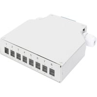 Hutschienen Spleißbox für 8 LC/DX Kupplungen