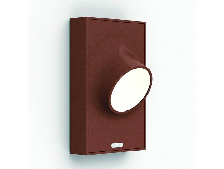 Artemide Ciclope LED-Außenwandleuchte, rost, braun / rost, Aluminium, Modern