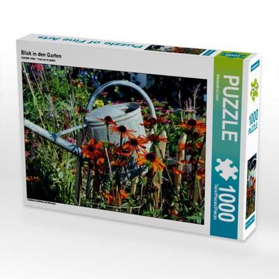 CALVENDO Puzzle Blick in den Garten | 1000 Teile Lege-Größe 64x48cm Foto-Puzzle für glückliche Stunden