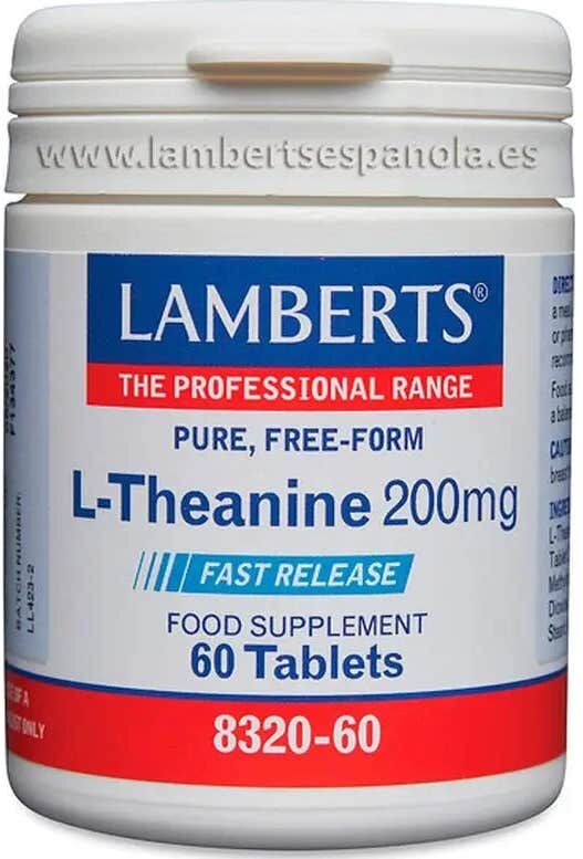 Lamberts L-teanina 200mg Rápida Liberación 60comp