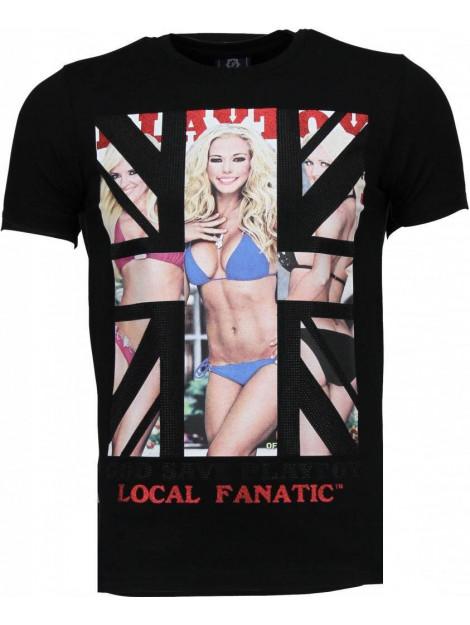 Local Fanatic God save playtoy rhinestone t-shirt