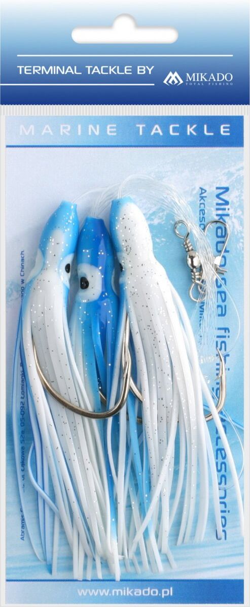 Mikado Octopus Rig Sea Set Blue (Storlek: 8cm 3X6/0)