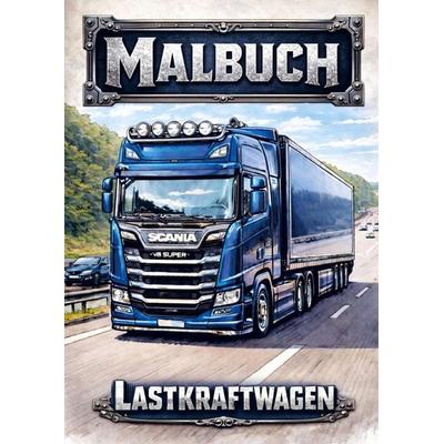 Malbuch, Lastkraftwagen, Taschenbuch von H. Mourits, Brave New Books, 978-94-6538-227-2