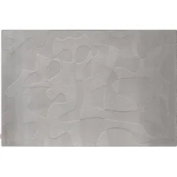 TEPGO Wollteppich Bustan grau 200x300 cm