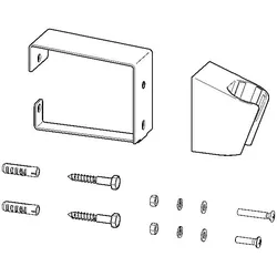 KWC Aquarotter Wandhalterung, für Augendusche, Kunststoff weiß, 2000103189 2000103189