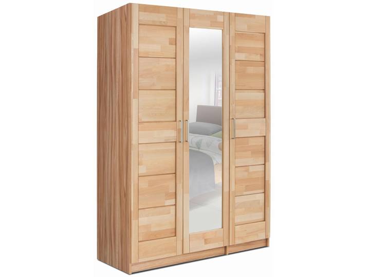 Drehtürenschrank GOODPRODUCT Triest , beige (kernbuche), B:145cm H:200cm T:60cm, Schränke, Drehtürenschrank, teilmassiv, FSC-zertifizierte Buche