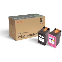 Peach Spar Pack Druckköpfe kompatibel zu HP No. 301, J3M81AE