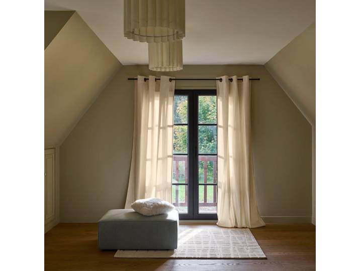 Rideau en polyester ecru 137x350 cm