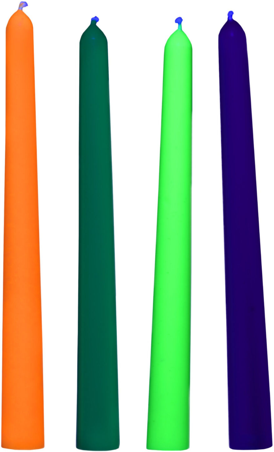 XR Brands - UV Reactive BDSM Body Candle - coloured (4 pcs)