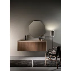 Sormani Badmöbel-Set Studio51 Holzoptik Braun Walnuss