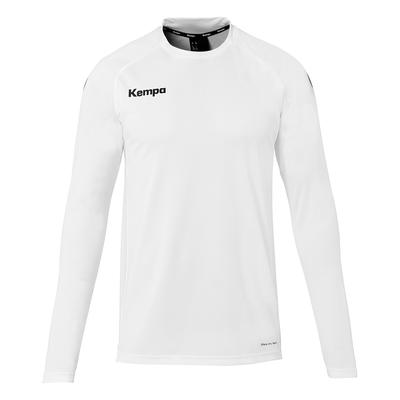 Langarmshirt KEMPA "Langarmshirt Performance", Herren, Gr. 3XL, weiß, Obermaterial: 100% Polyester Pol. recyc.., Shirts Langarmshirt