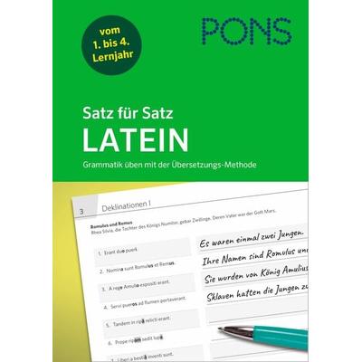 PONS Satz für Satz Latein Grammatik, Taschenbuch von , PONS Langenscheidt GmbH, 978-3-12-566087-8
