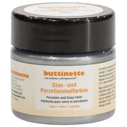 buttinette Glas- und Porzellanmalfarbe, silber