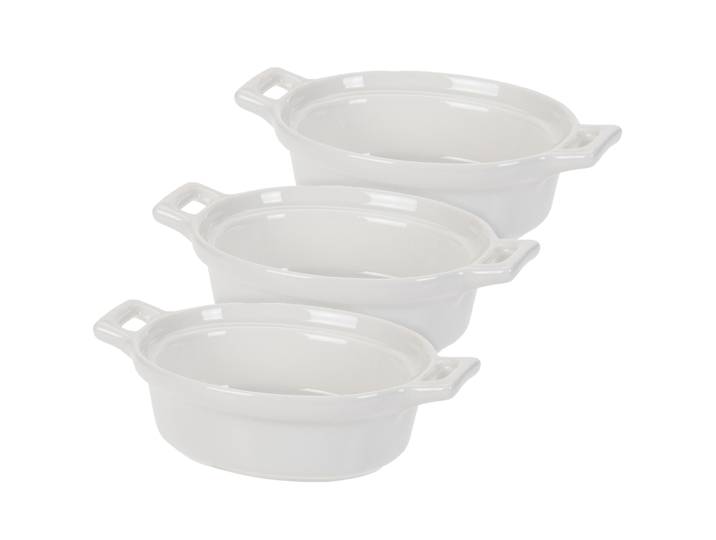 Auflaufform Set Porzellan 3-teilig