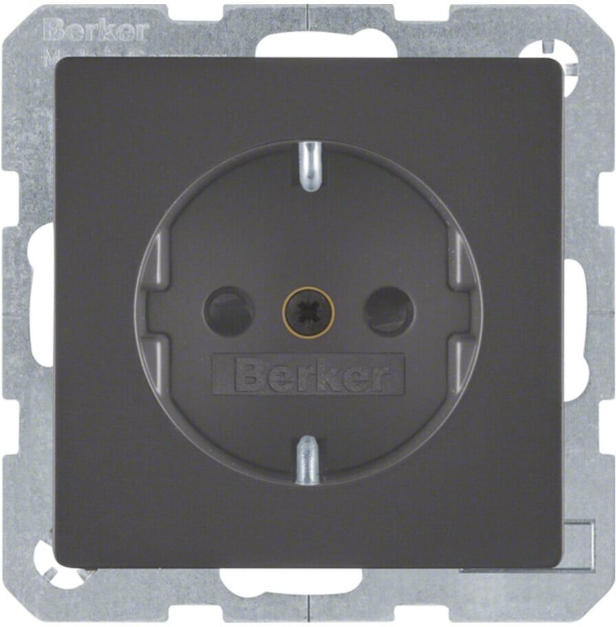 Berker SCHUKO-Steckdose anth/sa 47236086)