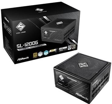 ASRock 1000W Steel Legend Sl-1000G Psu Fully Modular 80+ Gold Cybenetics Platinu
