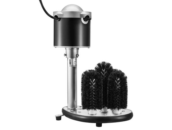 VEVOR Lave-verres électrique Lave-verres avec 5 brosses pour les bars\, 600 tasses/h Lave-verres à vin\, Lave-verres pour flûtes à champagne Chopes à bière Gobelets\, parfait pour les bars cafés