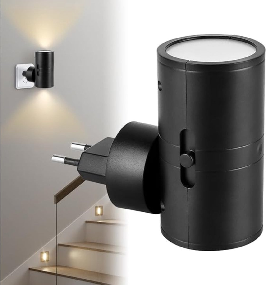 Lexium Store Dimbare LED Nachtlampje met Dusk Sensor voor Kinderkamer en Woonkamer - Wit