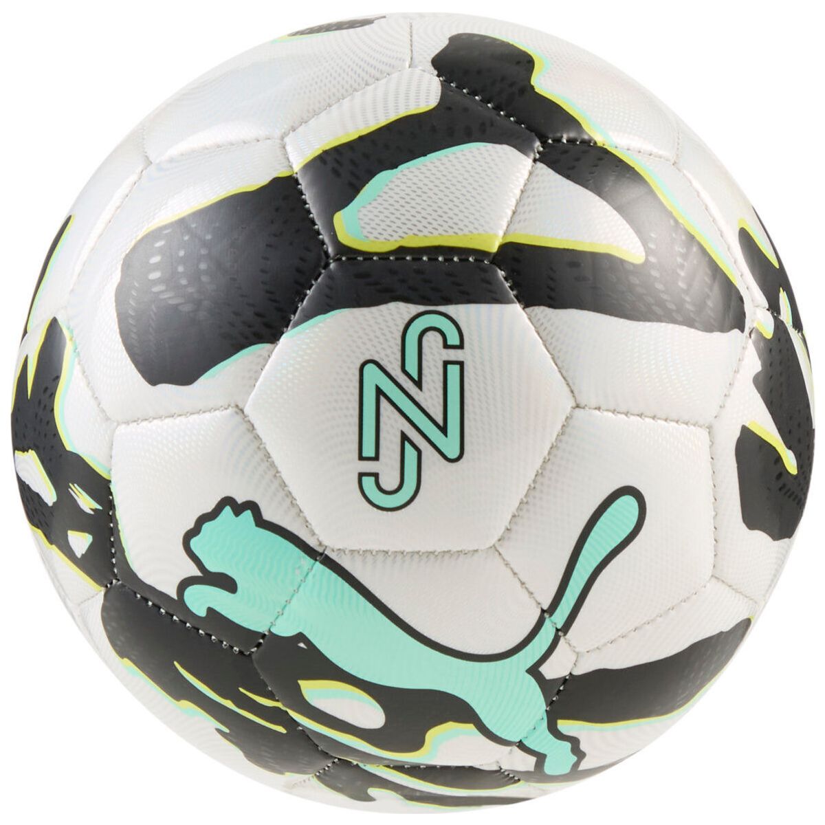Puma Neymar JR Graphic Miniball puma white-puma black-lux lime (01) Mini 085024-01-Mini
