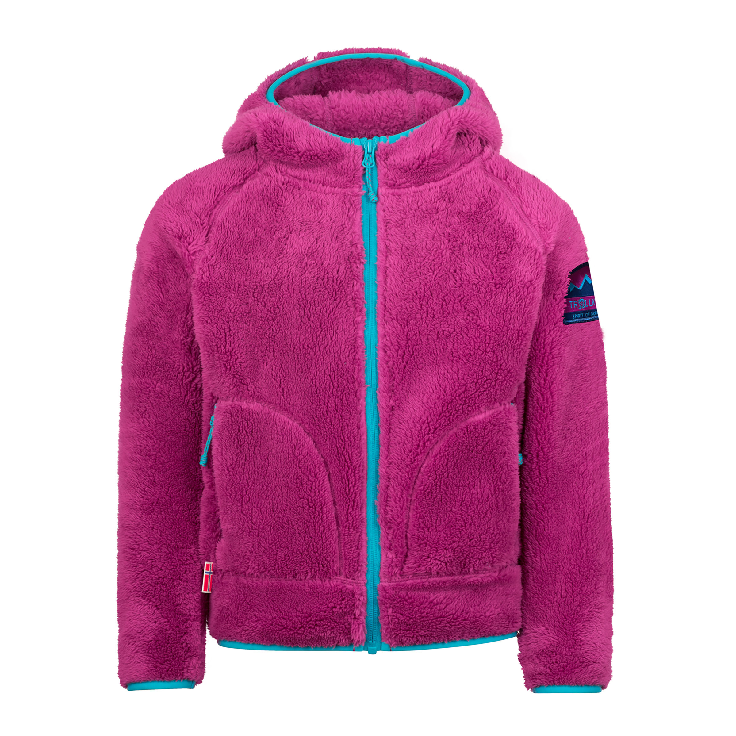 Trollkids Borgund XT Kinder Fleecejacke pink Größe 128 Lifestyle Atmungsaktiv