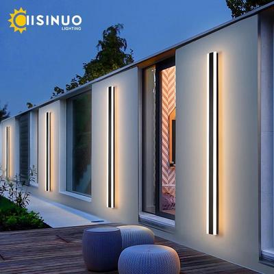 Inspire Curations LumiLine IP65 Long Strip LED Outdoor Wall Light Modern Waterproof Aluminum Sconce brightness Dimmable 240x8cm