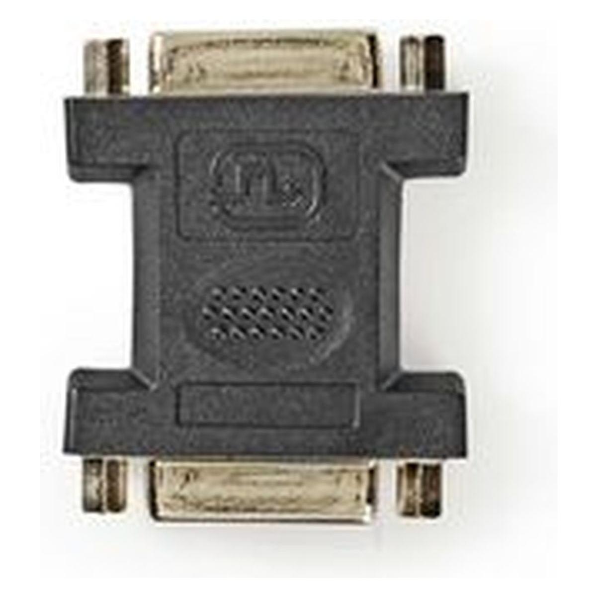 Nedis DVI Adapter DVI-I 24+5-Pin Female DVI-I 24+5-Pin Female Nickel Plated Straight PVC Black Polyb (CCGP32950BK)