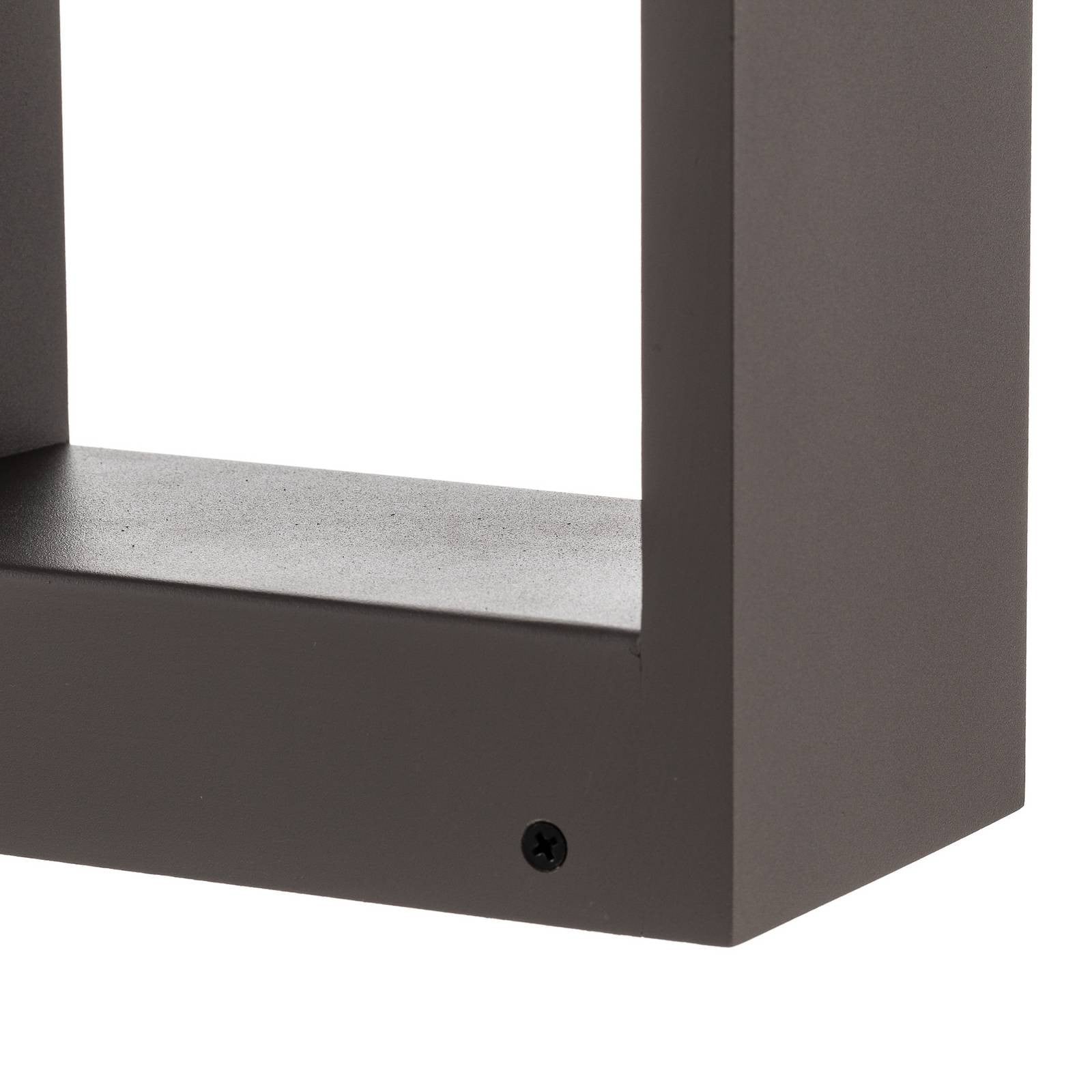 Lindby Modern LED Tuinpadverlichting - Aluminium - Zwart/Grijs