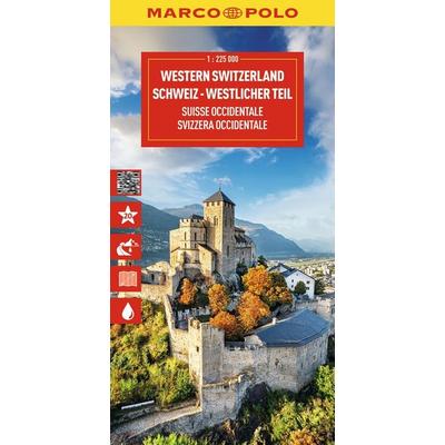MARCO POLO Reisekarte Schweiz 01 Westlicher Teil 1:225.000, Sonstige von , MairDuMont, 978-3-575-02413-8