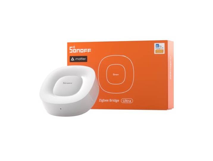 SONOFF Zigbee Bridge Ultra\, Matter Gateway\, Zigbee Hub Intelligent\, Capacité de l'appareil 256\, Assistance OTA\, Portée de 200 m\, Alarme de Sécurité Intelligente\, Connexion WiFi/Ethernet