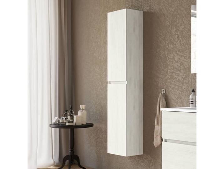 Suspended Column 2 reversible doors 34x162x25 cm in White wood