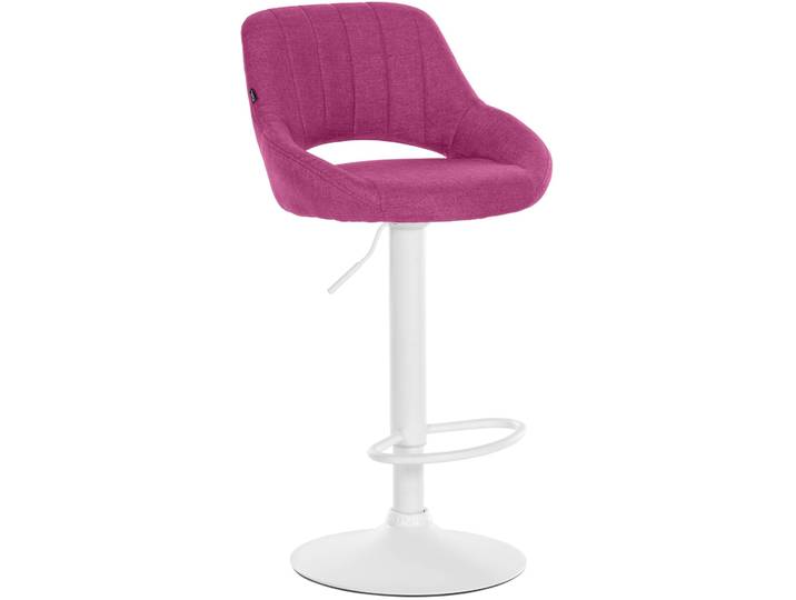 Tabouret de bar en tissu ajustable pivotant stoff violet