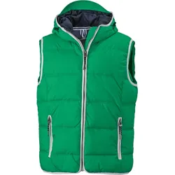 James & Nicholson Herren Bodywarmer 'Maritim' JN1076 irish green/white M