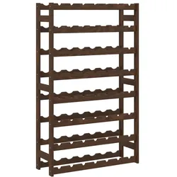 vidaXL Weinregal für 56 Flaschen Braun Massivholz Kiefer