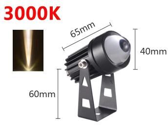 Inspire Curations 2 Pack RGB Outdoor LED Spotlight IP66 Waterproof 3W Landscape Beam Lights 3w Warm 3000k Vdc12 24v 4 Pcs