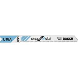 Bosch Accessories 2609256765 Stichsägeblatt HSS, U 18 A Basic for Metal 2 St.