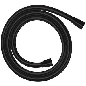 hansgrohe Duschschlauch Isiflex 28276670, schwarz matt, aus Kunststoff, Verdreh- & Knickschutz, Gewinde 1/2 Zoll, 1,6m