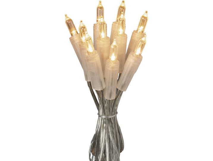 KONSTSMIDE LED-Lichterkette Weihnachtsdeko aussen , transparent, Dioden 40 Stk., Gesamtlänge 13,85m, Lichterketten, 40 warm weiße Dioden, LED-Lichterkette